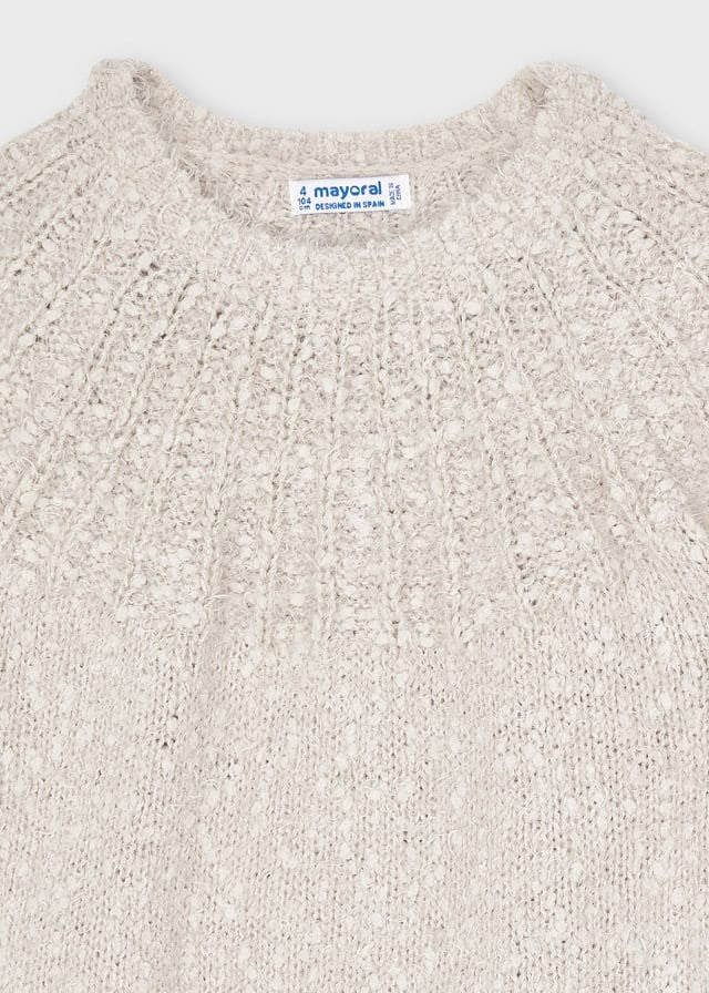 Mayoral 11-04372-031 Sweter dla dziewczynek 4372-31 beżowy -  - #tag1# - #tag2# - #tag3# - #tag4#
