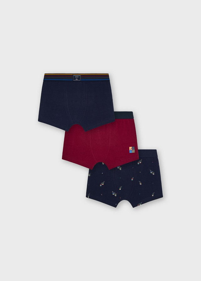 Mayoral 11-10118-019 Bokserki 3 pary chłopięce 10118-19 granat/bordo -  - #tag1# - #tag2# - #tag3# - #tag4#