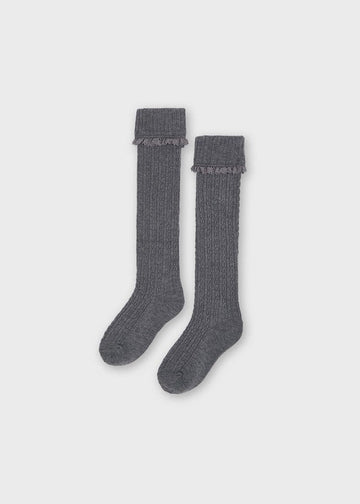 Mayoral 11-10139-034 Skarpety dla dziewczynki 10139-34 stal -  - #tag1# - #tag2# - #tag3# - #tag4#