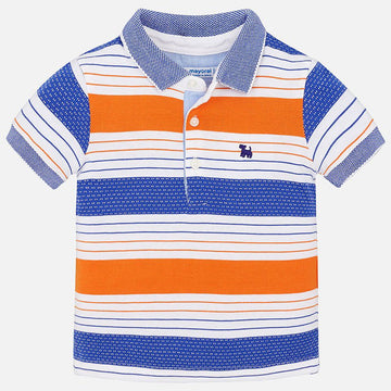 Mayoral 1132-73 Polo chłopięce kolor biały/niebieski/pomarańcz -  - #tag1# - #tag2# - #tag3# - #tag4#
