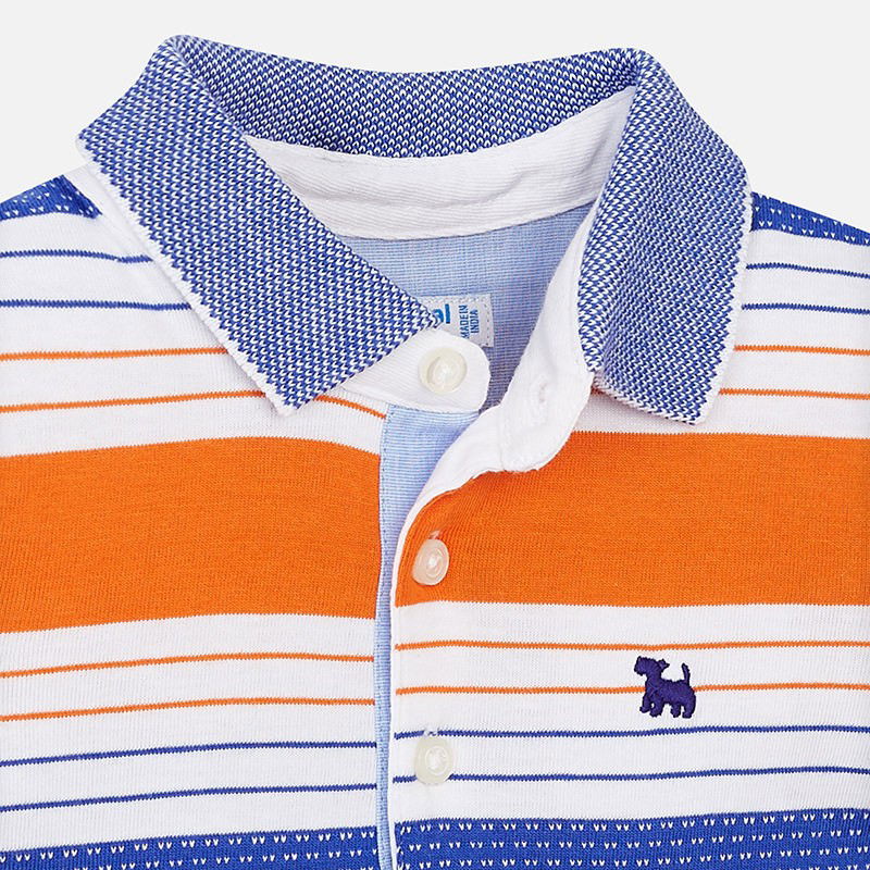 Mayoral 1132-73 Polo chłopięce kolor biały/niebieski/pomarańcz -  - #tag1# - #tag2# - #tag3# - #tag4#