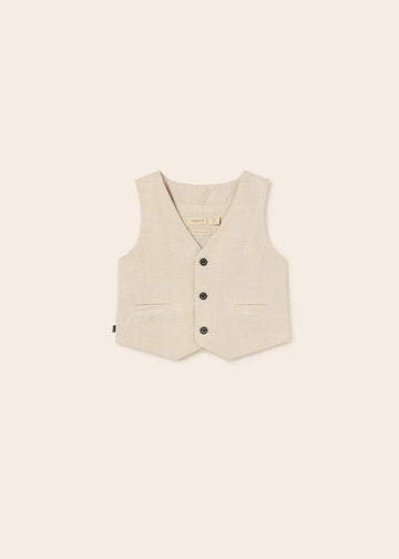 Mayoral 1371-82 Kamizelka len elegancka chłopiec kolor beżowy -  - #tag1# - #tag2# - #tag3# - #tag4#