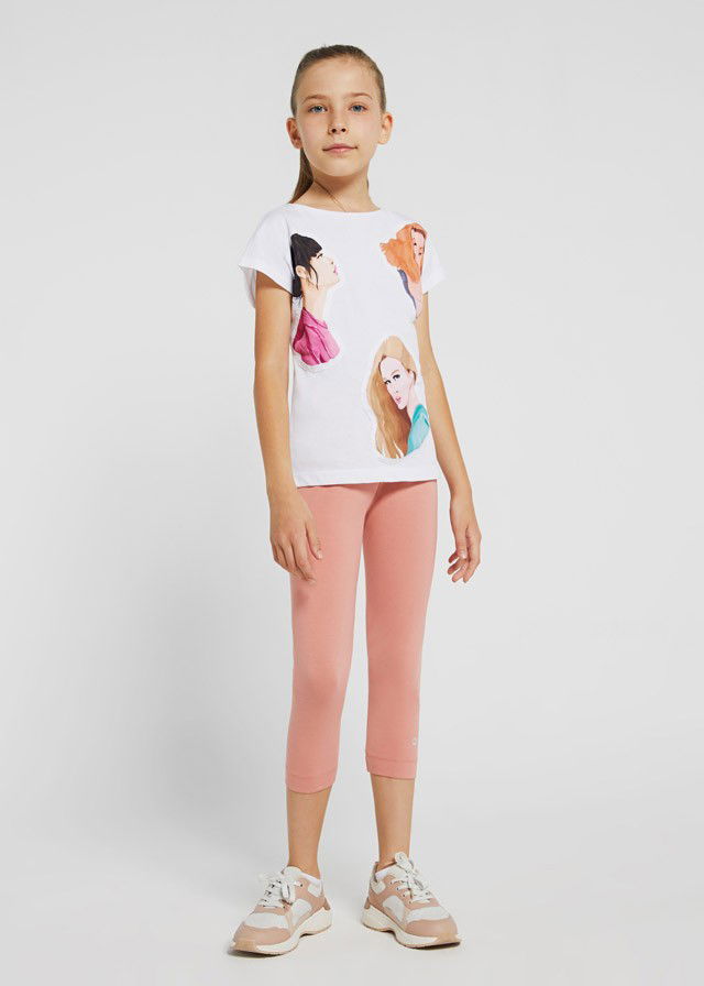 Mayoral 22-00724-054 Leginsy krótkie dziewczynka 724-54 różowy -  - #tag1# - #tag2# - #tag3# - #tag4#