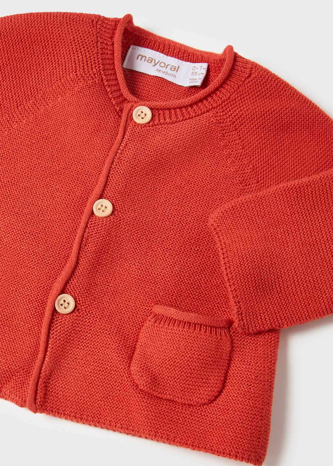 Mayoral 22-01346-042 Sweterek i skarpetki dla dziewczynki 1346-42 papaja -  - #tag1# - #tag2# - #tag3# - #tag4#