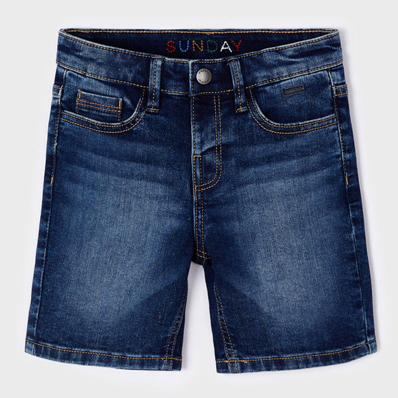 Mayoral 22-03258-056 Bermudy jeansowe chłopięce 3258-56 ciemny -  - #tag1# - #tag2# - #tag3# - #tag4#