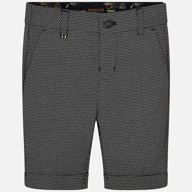 Mayoral 3225-29 Bermudy lniane chłopięce Czarne -  - #tag1# - #tag2# - #tag3# - #tag4#