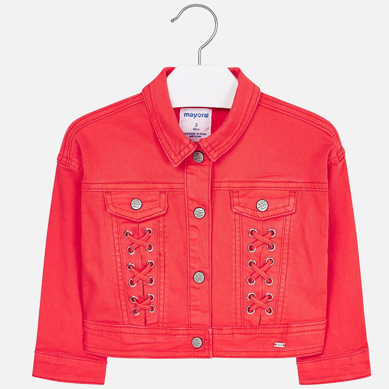 Mayoral 3407-17 Kurtka dziewczęca kolor czerwony -  - #tag1# - #tag2# - #tag3# - #tag4#