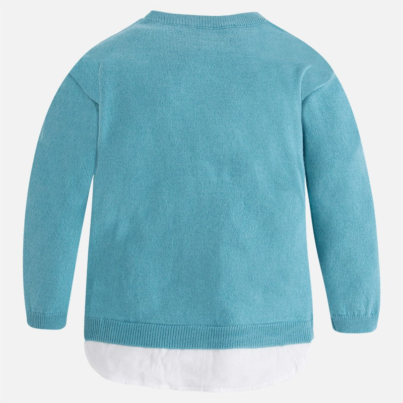 Mayoral 4325-44 Sweter trykot koszulkowy  kolor Ocean -  - #tag1# - #tag2# - #tag3# - #tag4#