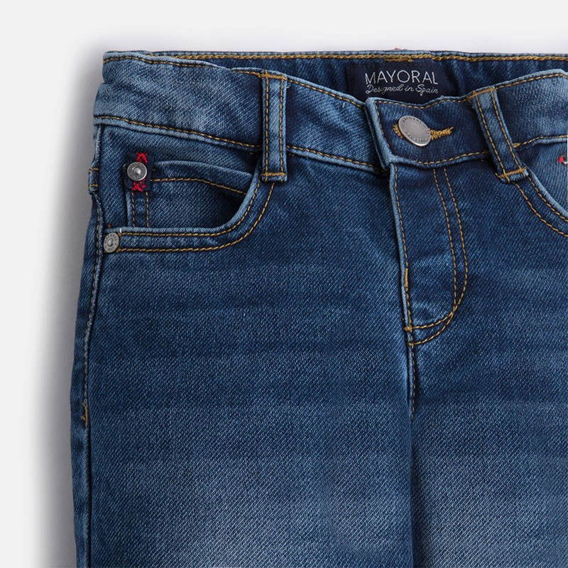 Mayoral 4505-43 Spodnie jeans  kolor Ciemny -  - #tag1# - #tag2# - #tag3# - #tag4#