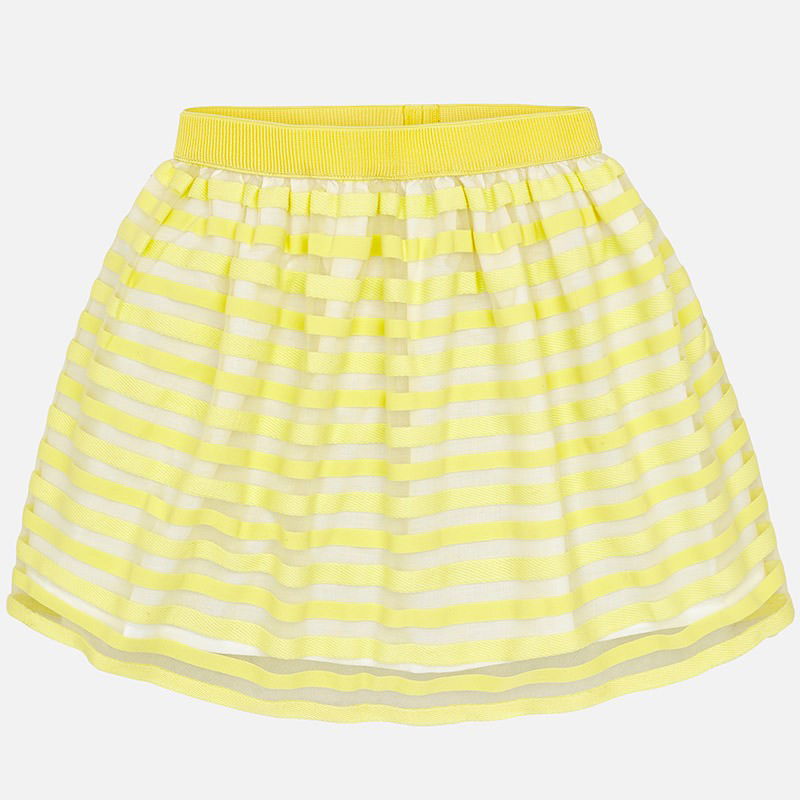Mayoral 6912-54 Spódnica dziewczęca paski kolor żółty -  - #tag1# - #tag2# - #tag3# - #tag4#