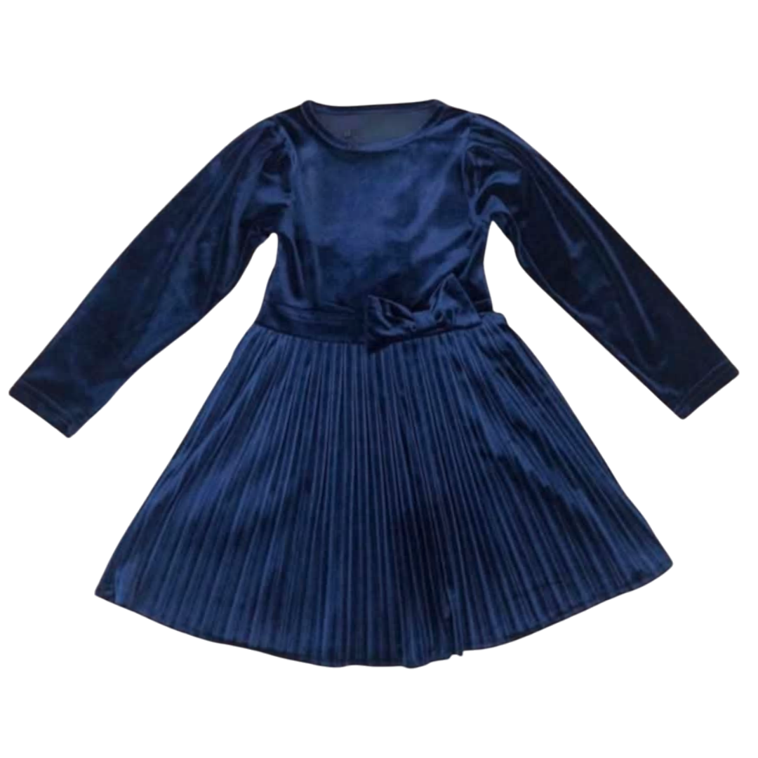 Marineblaues Plisseekleid für Mädchen Cuties 4539-251124-23