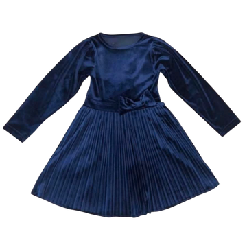 Girl's pleated dress navy blue Cuties 4539-251124-23