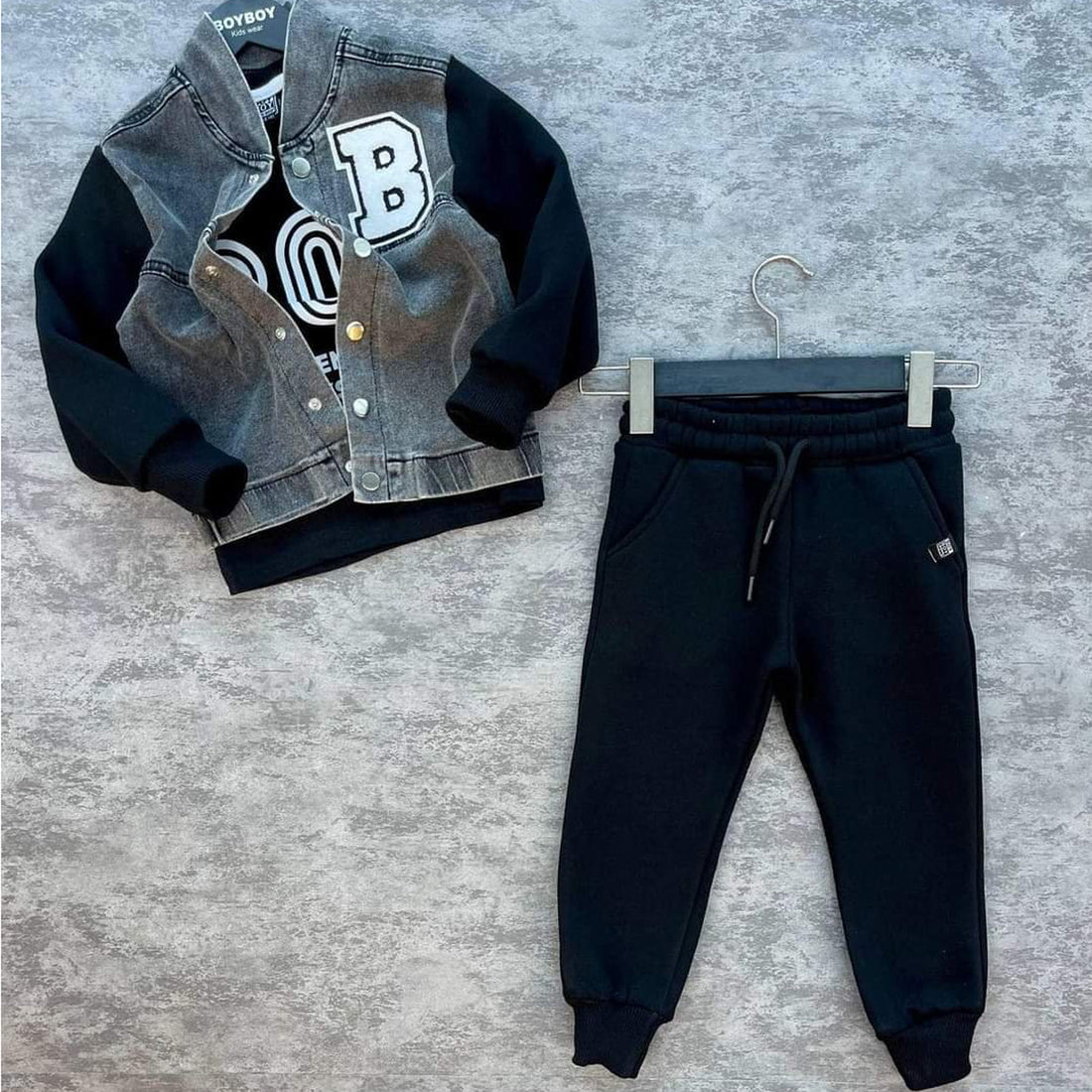 Boy's 3-piece tracksuit black BoyBoy 43070-101024