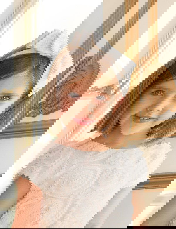 Opaska z kokarką dla dziewczynki Abel & Lula 5422-19 Biały -  - #tag1# - #tag2# - #tag3# - #tag4#