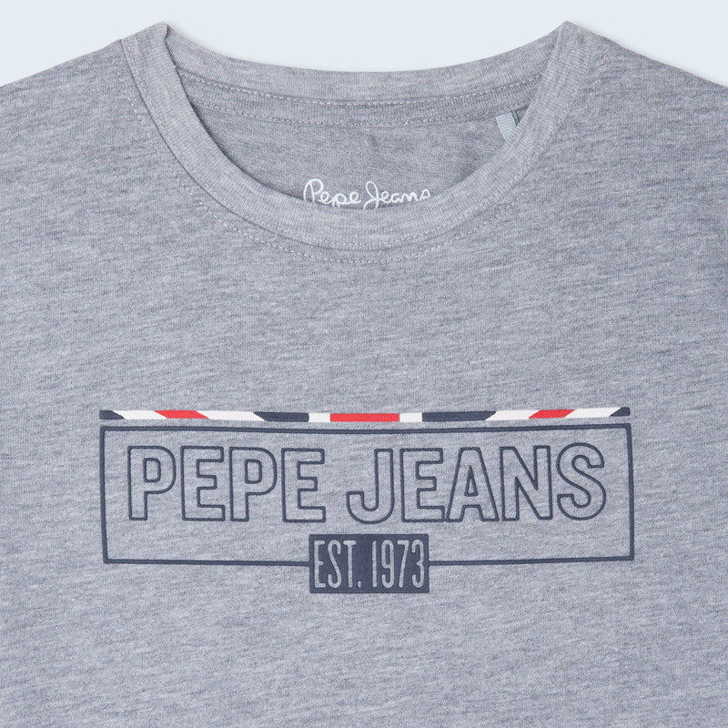 Pepe Jeans Koszulka CASTIEL junior chłopak PB503363-933 szary -  - #tag1# - #tag2# - #tag3# - #tag4#