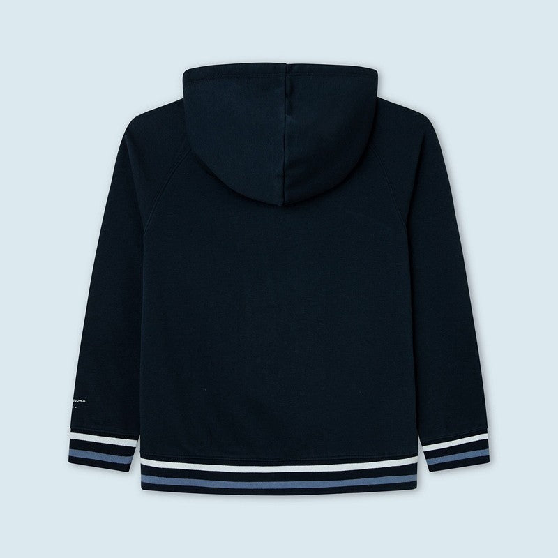 Pepe Jeans bluza z kapturem i haftowanymi literami JOHNNY junior chłopak PB581362-594 DULWICH -  - #tag1# - #tag2# - #tag3# - #tag4#