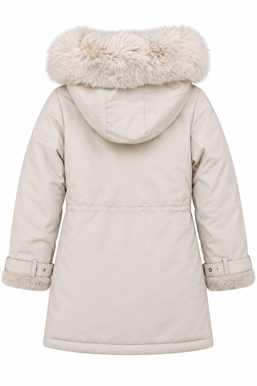 Girl's winter parka jacket beige Happy House KK-2245-211024