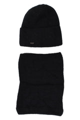 Komplet czapka i komin dziewczęcy czarny Grans B388-P-221025-13