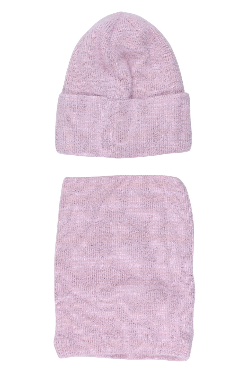 Komplet czapka i komin dziewczęcy różowy Grans B388-P-221025