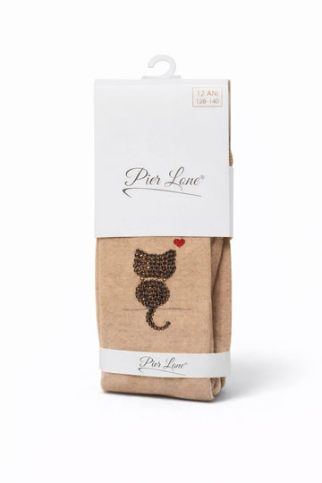 Rajstopy pachnące dziewczęce capucino Pier Lone Pl-908-161225