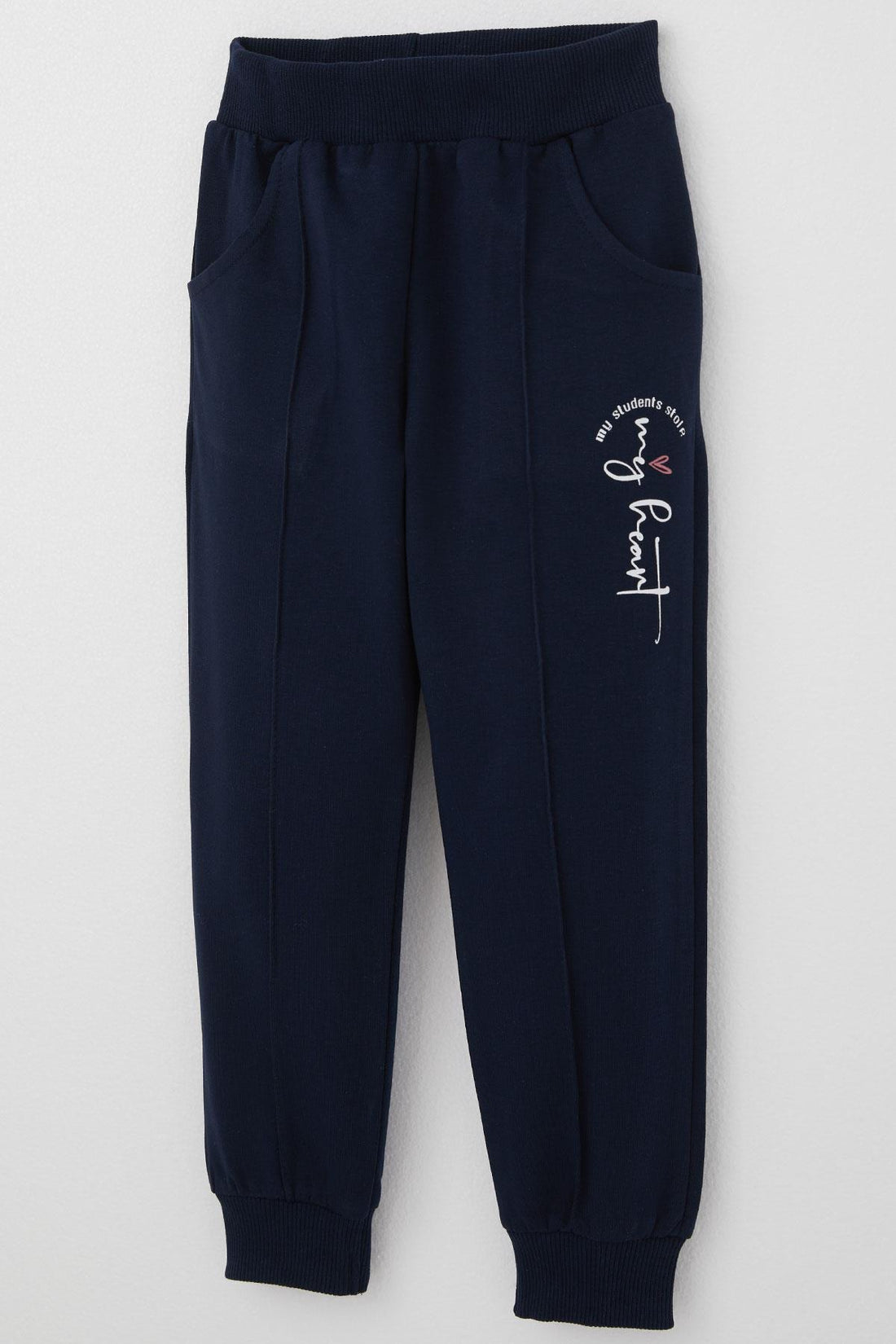Spodnie joggery dresowe dziewczęce granat Breeze 21532-12925