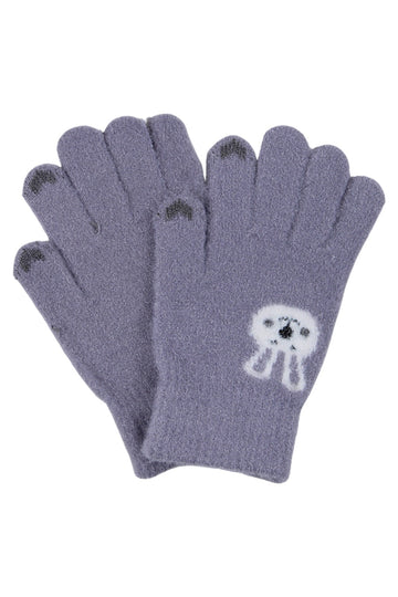 Rękawiczki dziewczęce fioletowe Euro Gloves D-229-91025