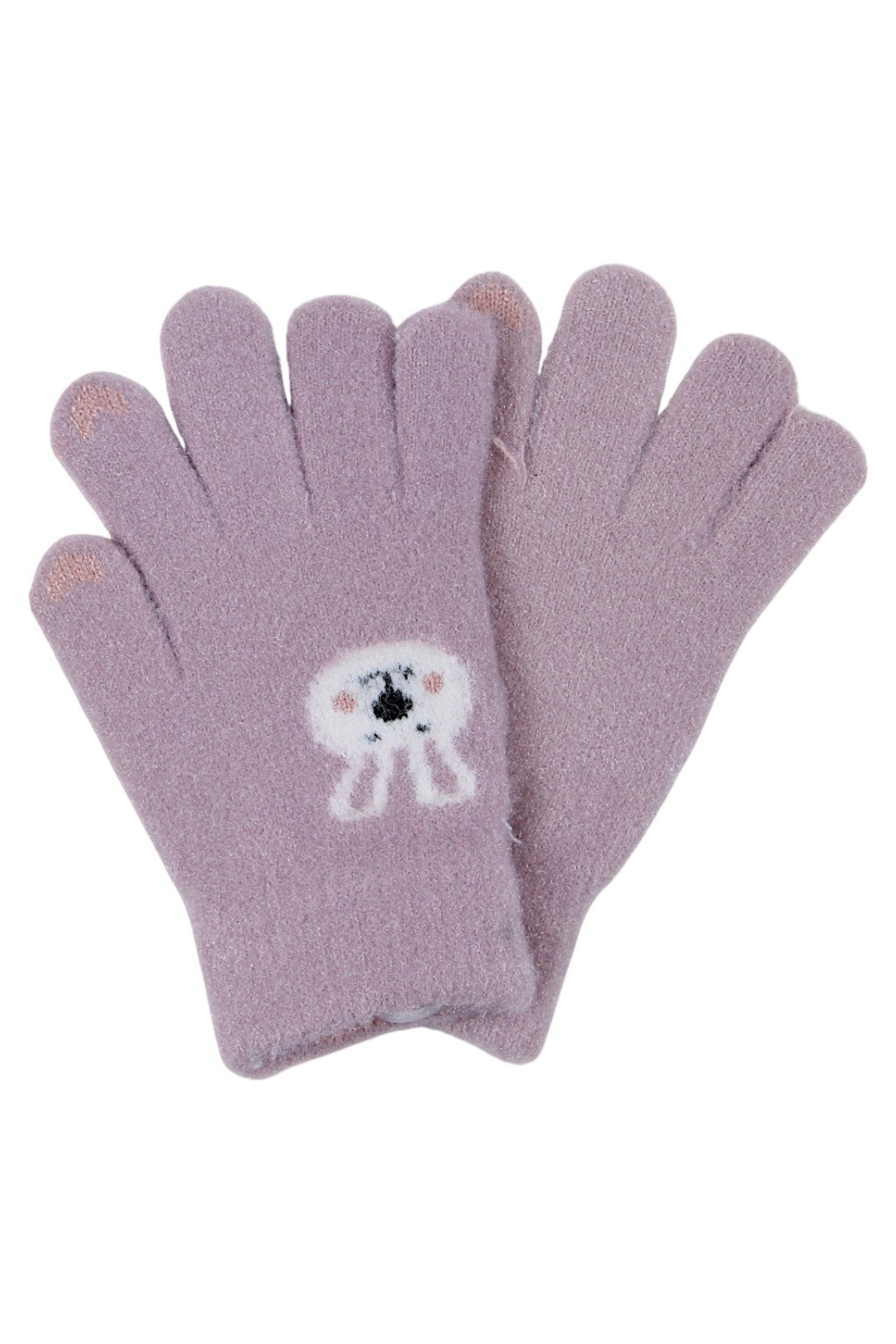 Rękawiczki królik dziewczęcy wrzos Euro Gloves D-229-91025