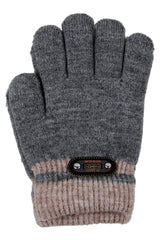 Rękawiczki Classic chłopięce szare Euro Gloves D-298-91025