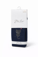 Rajstopy pachnące kotek cyrkonie dziewczęce granat Pier Lone Pl-908-161225