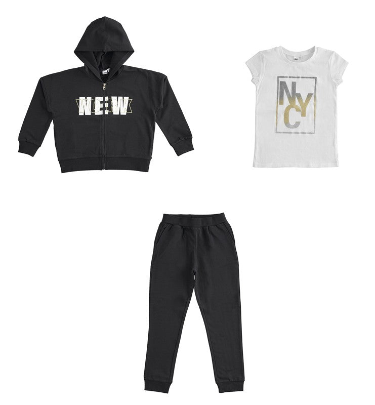 iDO 44554 Dres 3-częściowy dla dziewczynki kolor czarny -  - #tag1# - #tag2# - #tag3# - #tag4#