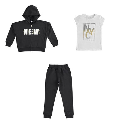 iDO 44554 Dres 3-częściowy dla dziewczynki kolor czarny -  - #tag1# - #tag2# - #tag3# - #tag4#