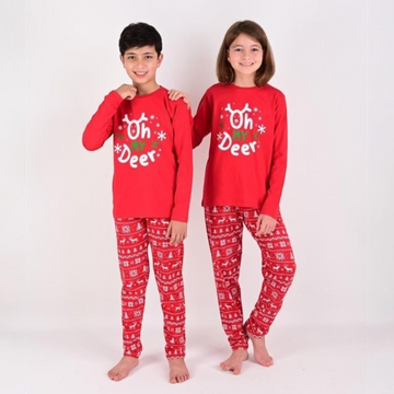 Christmas pajamas for girls red Vitmo 12781-271124-18