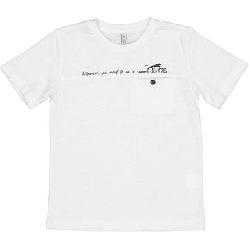 koszulka z kieszonką chłopięca Birba&Trybeyond 24433-15A kolor biały -  - #tag1# - #tag2# - #tag3# - #tag4#