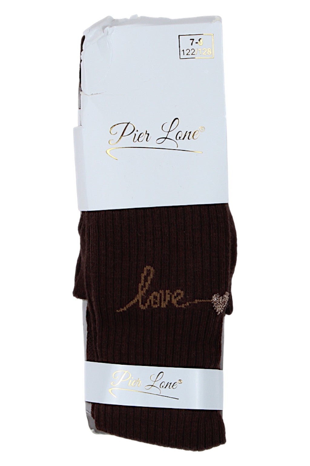 Rajstopy dziewczęce czekoladowe Pier Lone PL-2428-291025