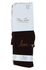 Rajstopy dziewczęce czekoladowe Pier Lone PL-2428-291025