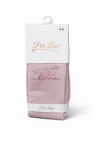 Rajstopy pachnące Motyl dziewczęce pudrowy róż Pier Lone PL-2267-161225