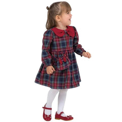 Christmas dress for girls navy blue Baby rose 4652-231024