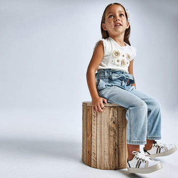 Sneakersy dziewczęce Mayoral 43245-64 Biały-złoty