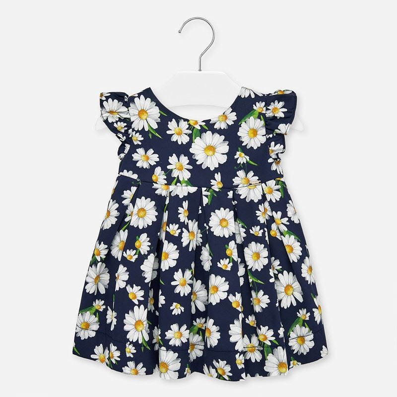 Mayoral 1930-59 Navy Blue Flower Girl Dress