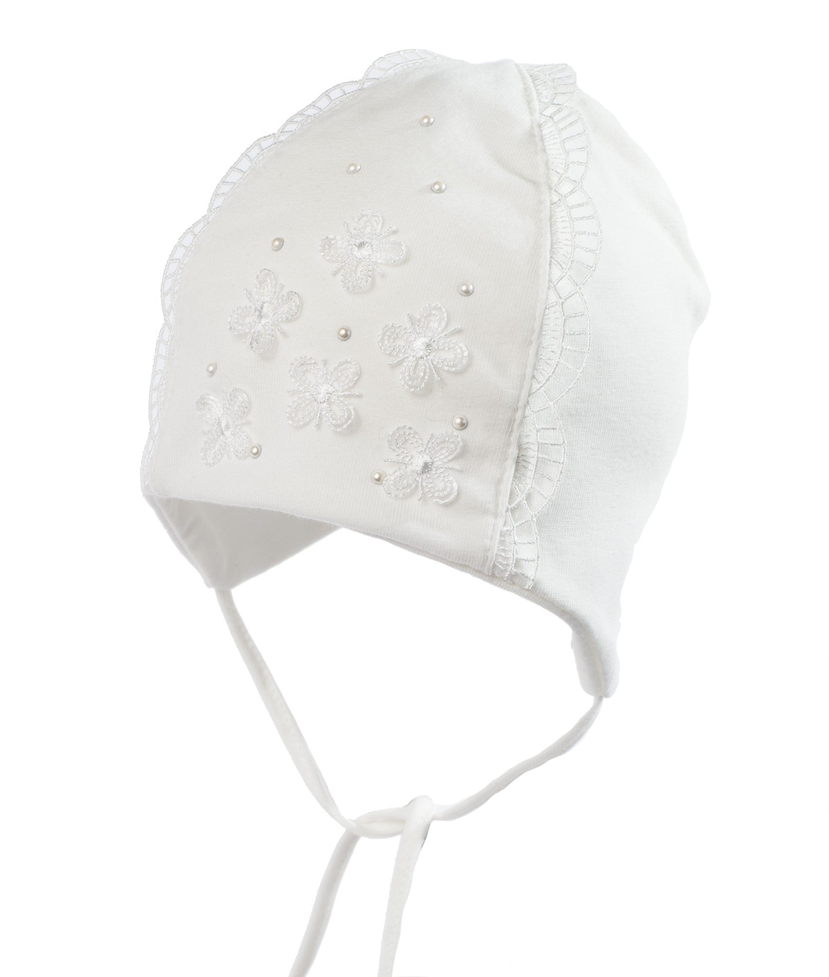 SYLVI Cap for girls Jamiks JWD124-1 cream color