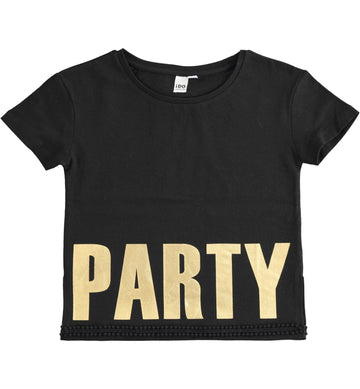 T-SHIRT for girls iDO J865-0658 color black