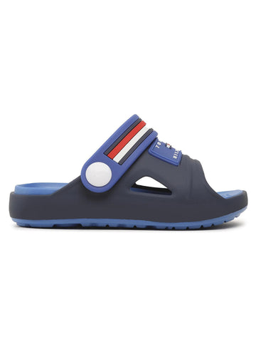 TOMMY HILFIGER T3X2-32914-0083X605 Boy's flip-flops sandals navy blue