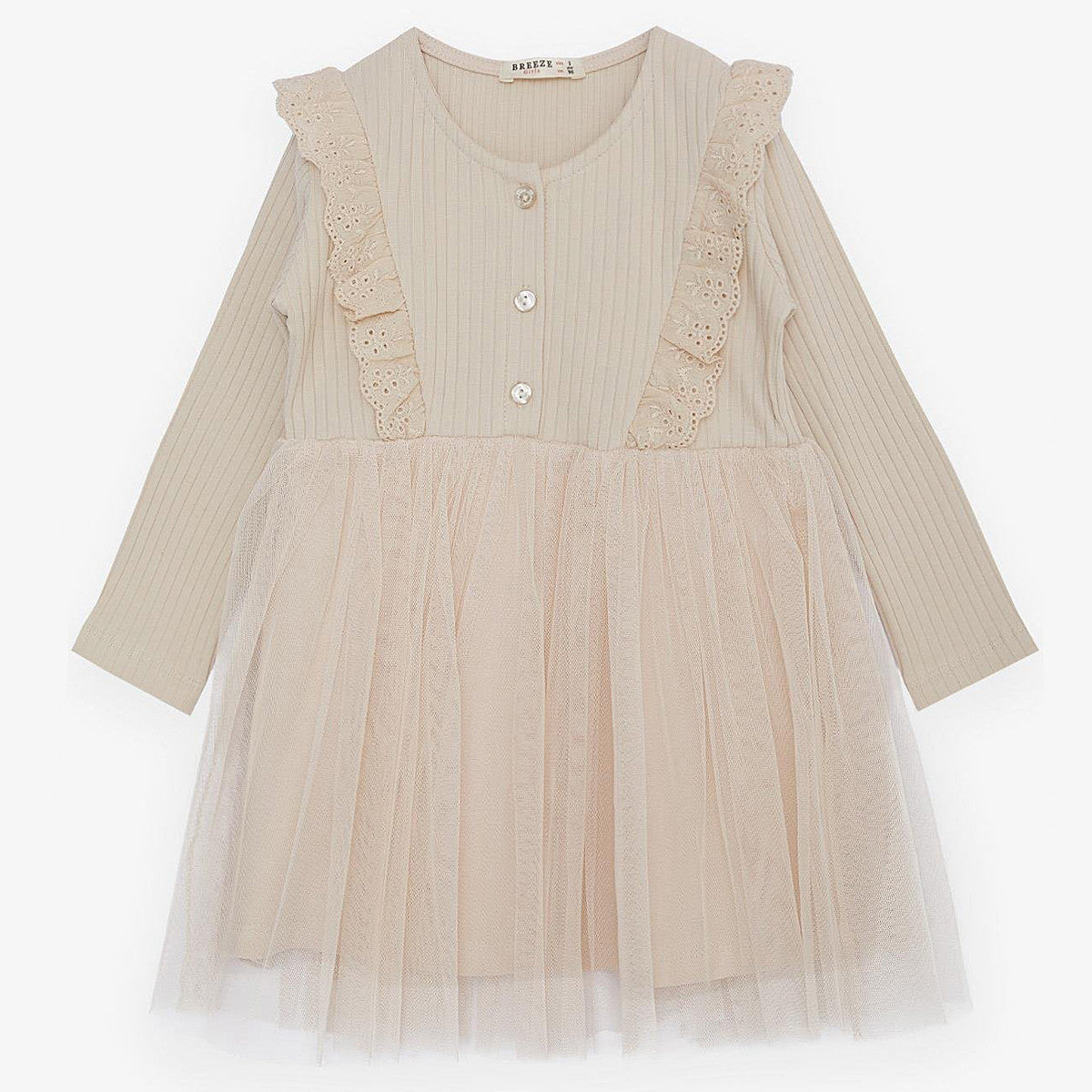 Tulle dress girl beige 19518-7524 GKMOD