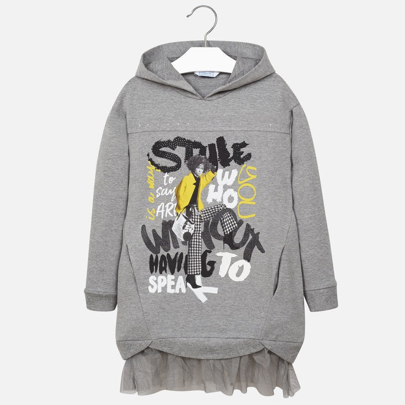 Sports dress with hood and tulle for girls Mayoral 7942-61