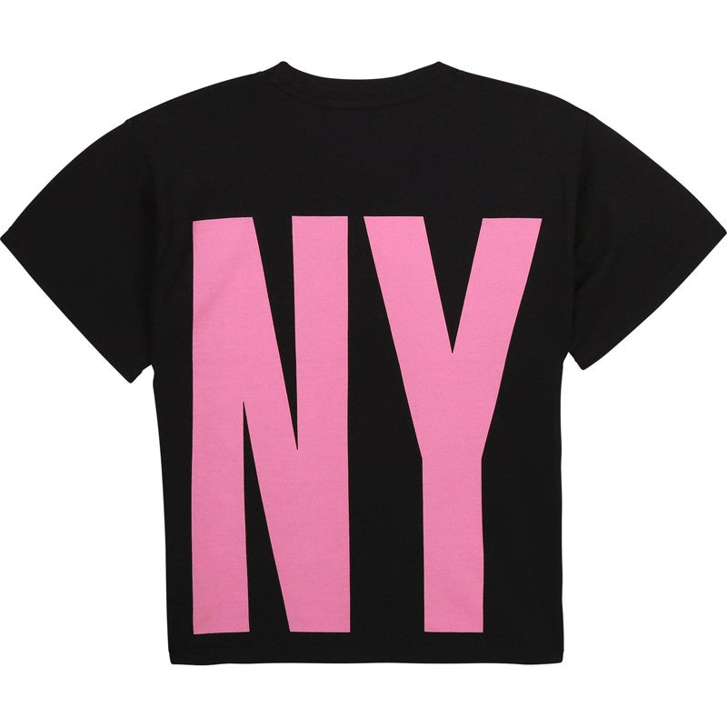 T-shirt for girls DKNY D35R32-09B color black