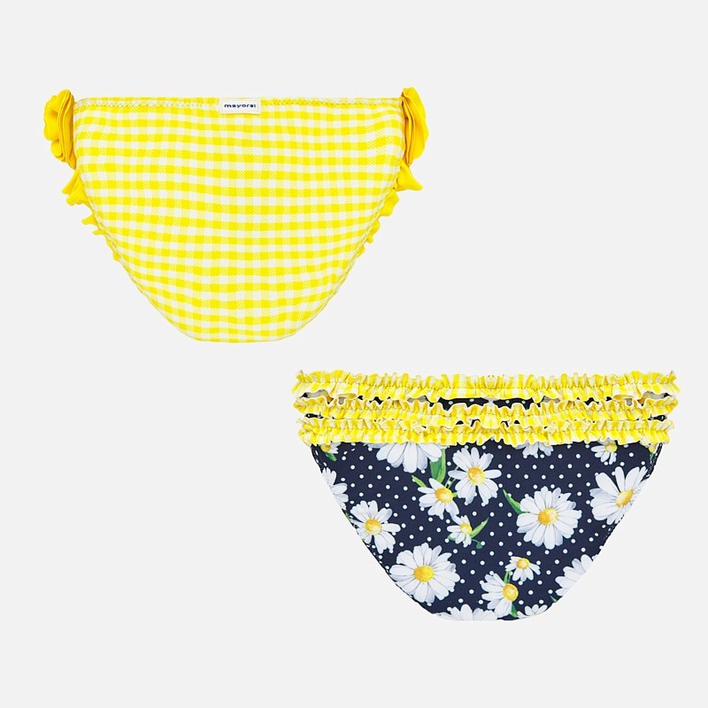 Mayoral 1697-46 Girls' Swimsuit-Briefs Yellow