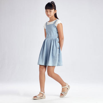 Jeanskleid für Mädchen Mayoral 6933-88 Blau