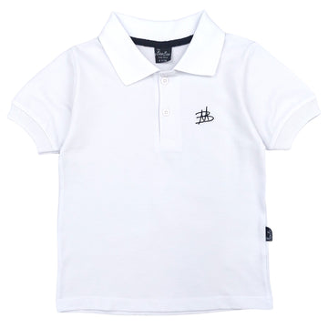 Polo shirt boy white 2302-7524 GKMOC