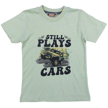T-shirt Still Plays chłopak mięta 509-26424 GKMOC