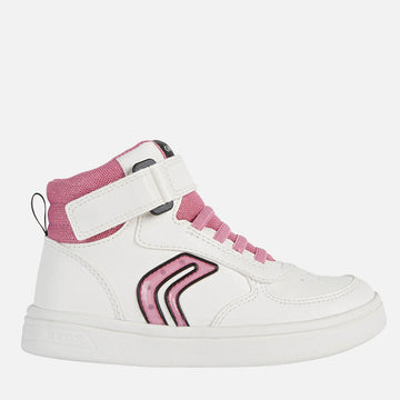 Geox J264MC-0BCEW-C0563 white sneakers for girls